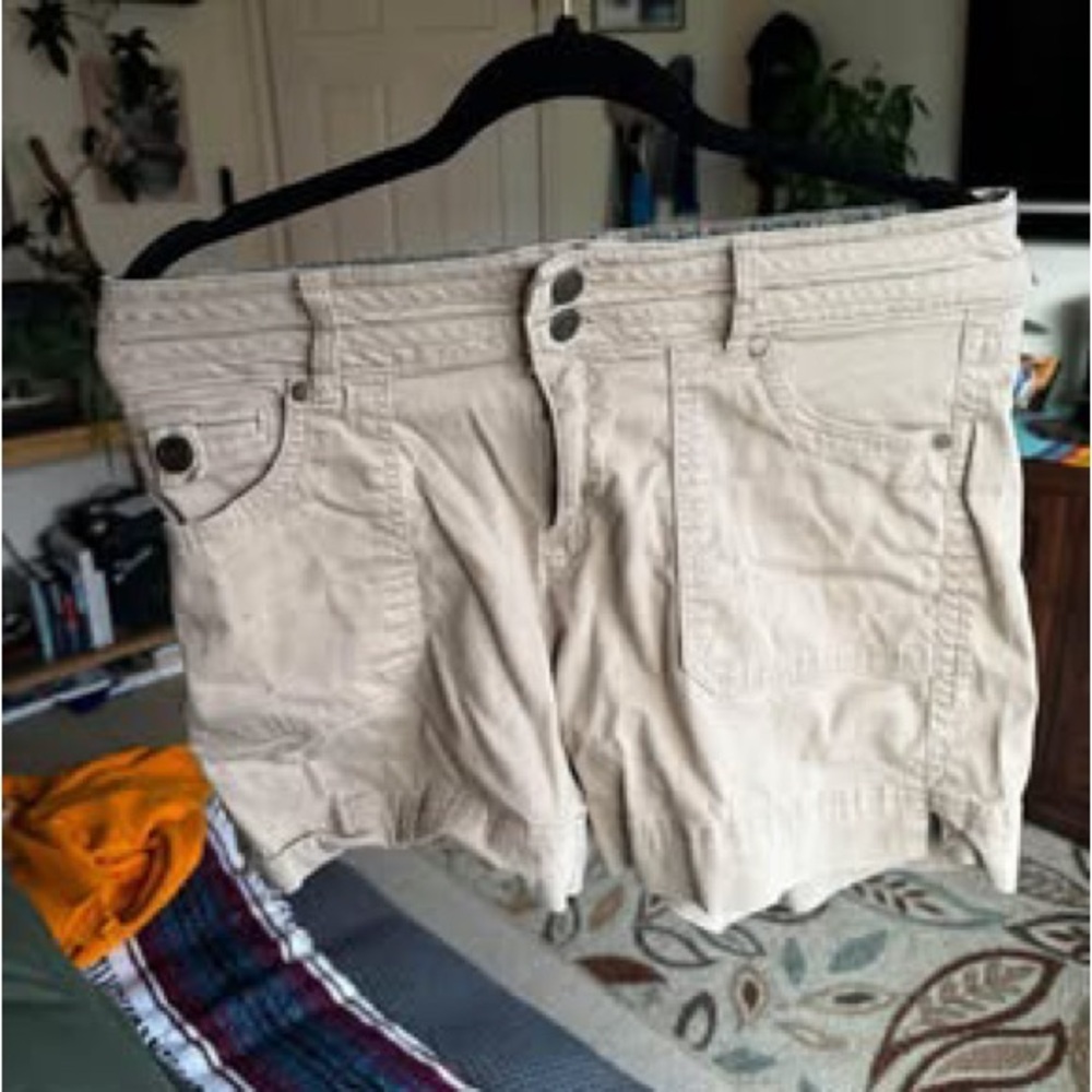Beige Denim Shorts- one 5 one